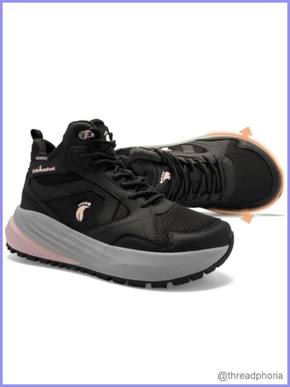 Waterproof Wide Toe Box Orthopedic Ankle Boots Arch Support Plantar Fasciitis
